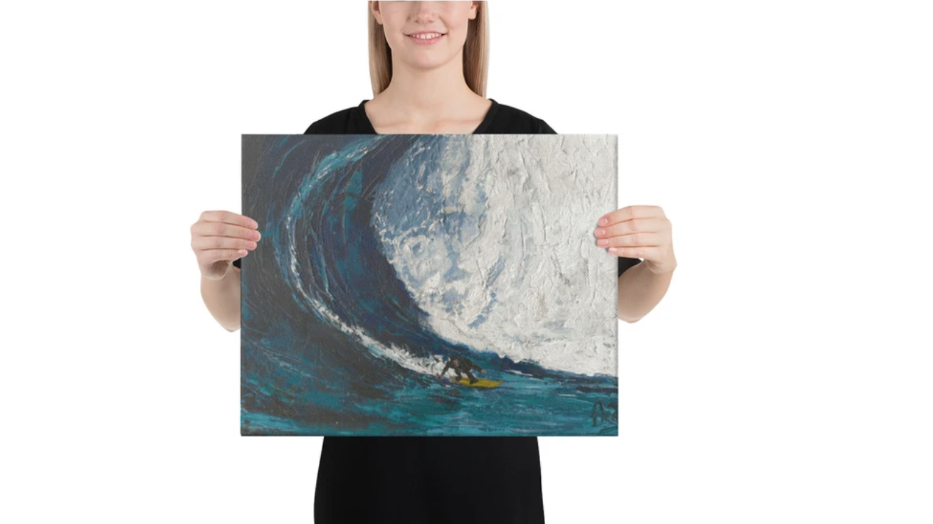 Surfing Jaws — fine art print