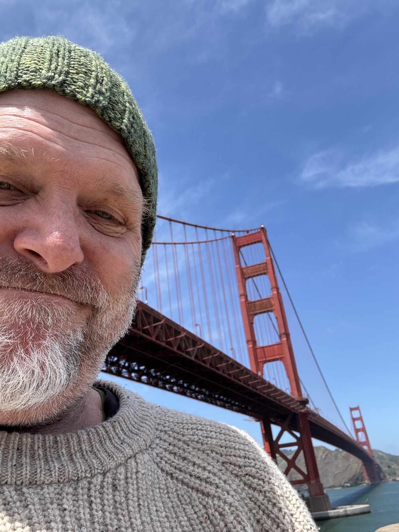 Frank Barnhardt at the Golden Gate Bridge