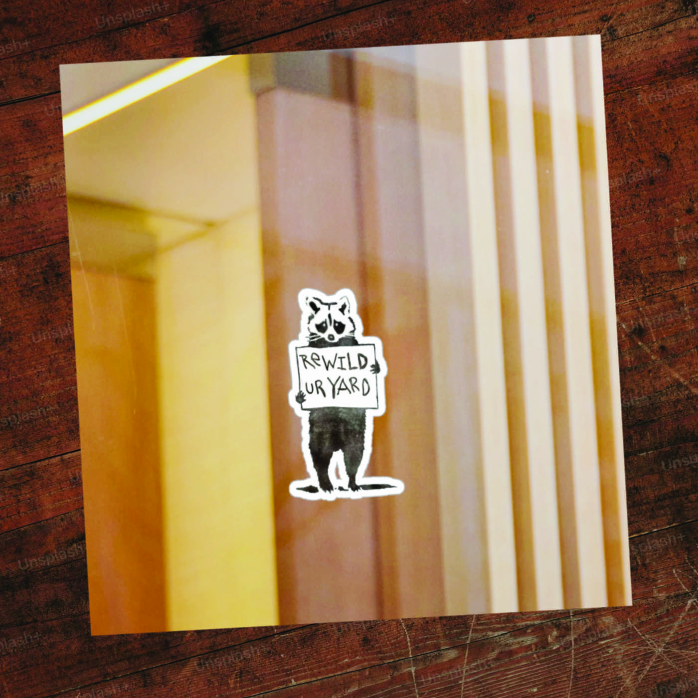 Rewild Ur Yard die-cut sticker