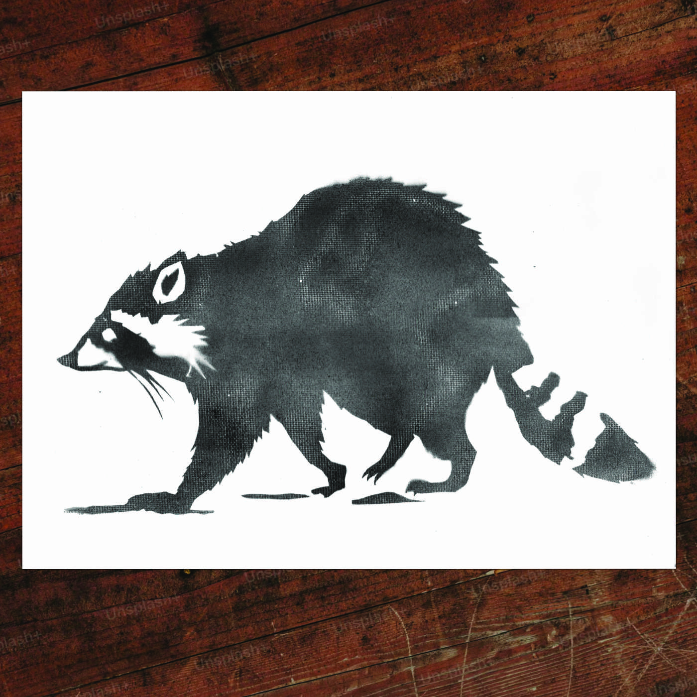 Midnight Stroll — stencil work