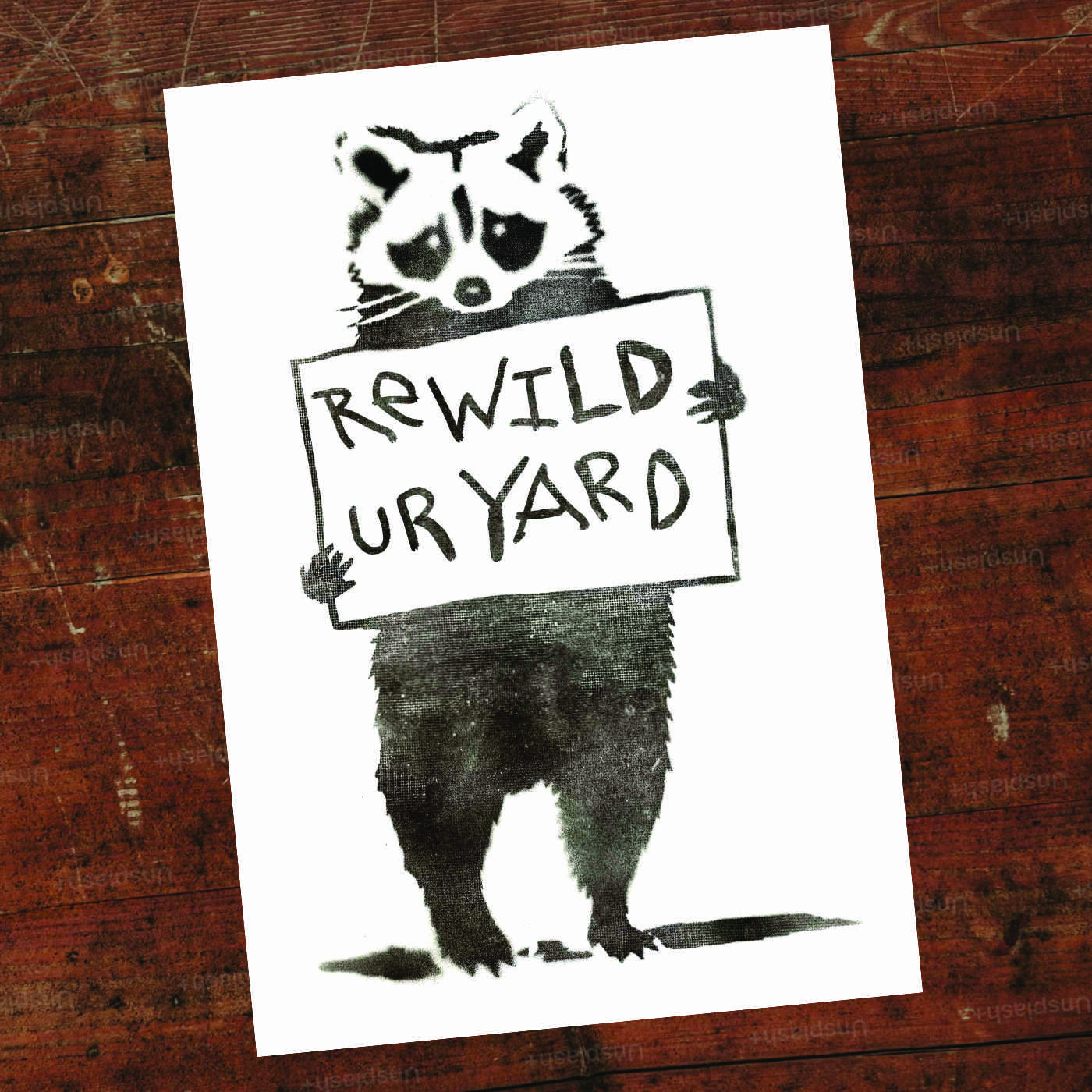 Rewild Ur Yard — stencil work